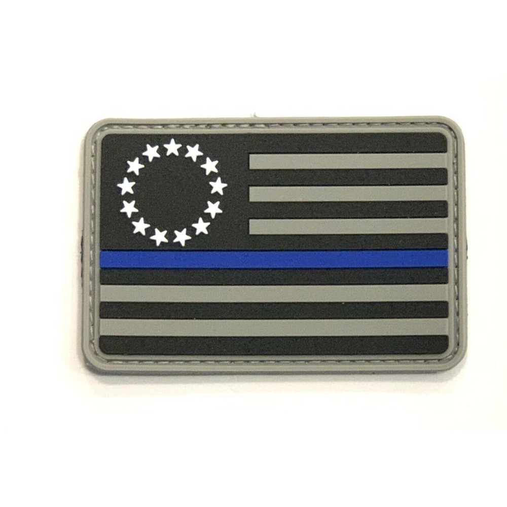 Thin Blue Line Betsy Ross Flag Morale Patch